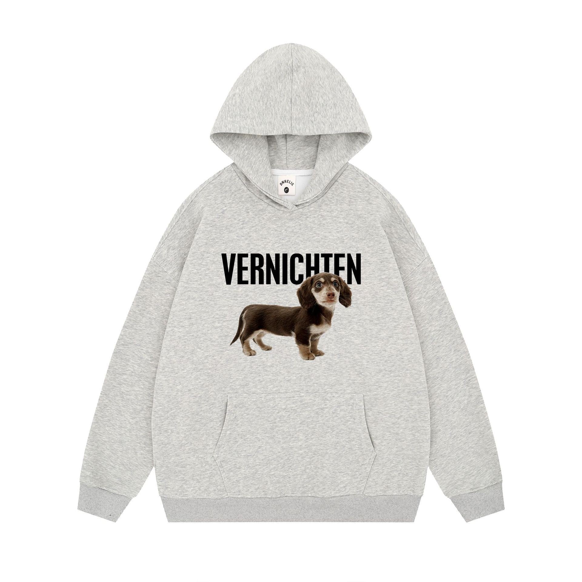 Cute Dog Design Hooded Sweatshirt