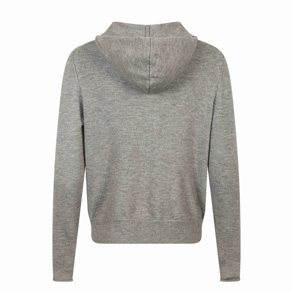 Knit Hooded Star Meteor Embroidery Cardigan High Neck Sweater Men