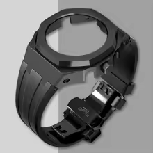 Compatible with Casio screw free 4th generation GA-2100 modified stainless steel case strap 5th generation AP silicone version