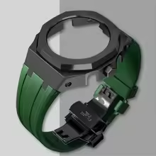 Compatible with Casio screw free 4th generation GA-2100 modified stainless steel case strap 5th generation AP silicone version