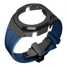 Compatible with Casio screw free 4th generation GA-2100 modified stainless steel case strap 5th generation AP silicone version