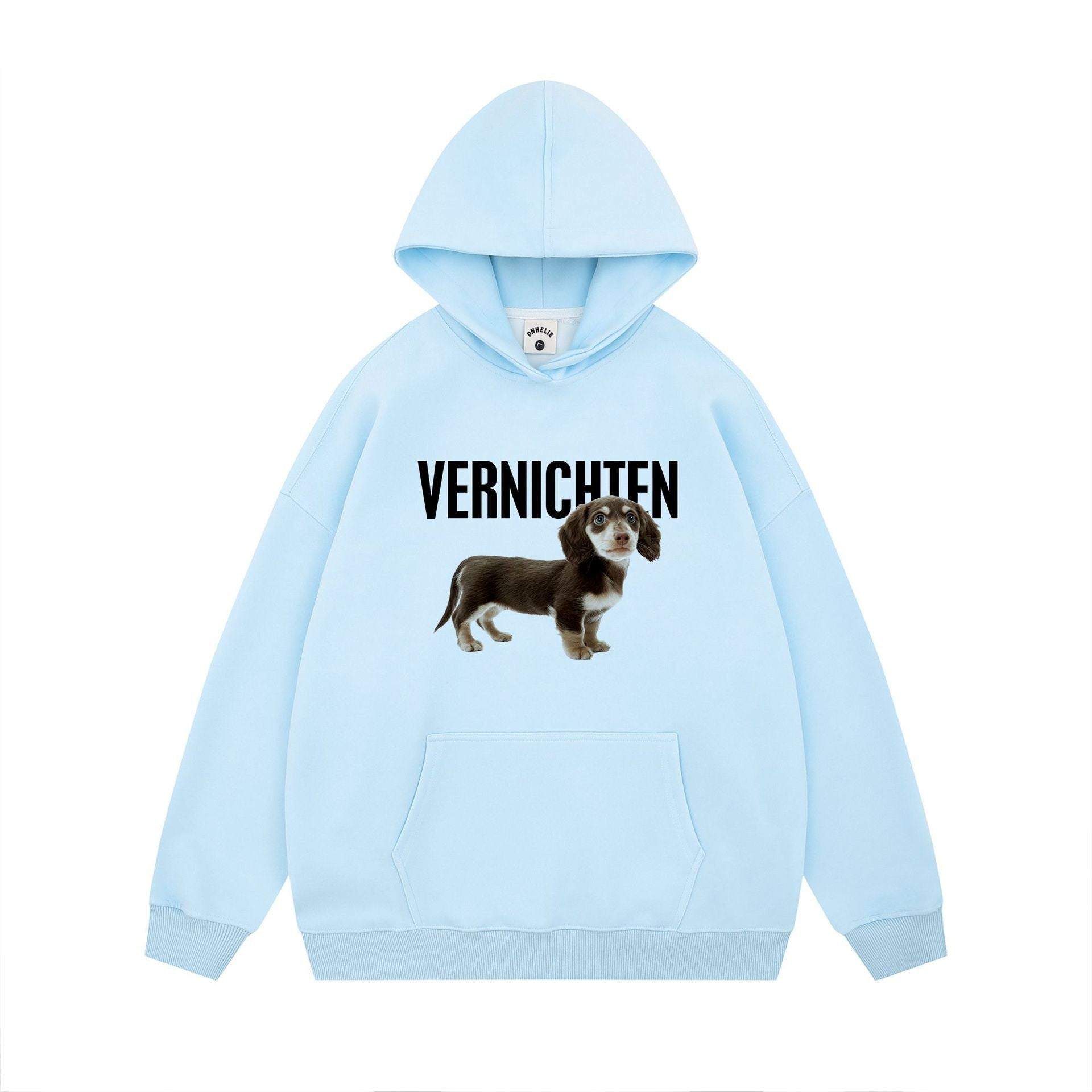 Cute Dog Design Hooded Sweatshirt