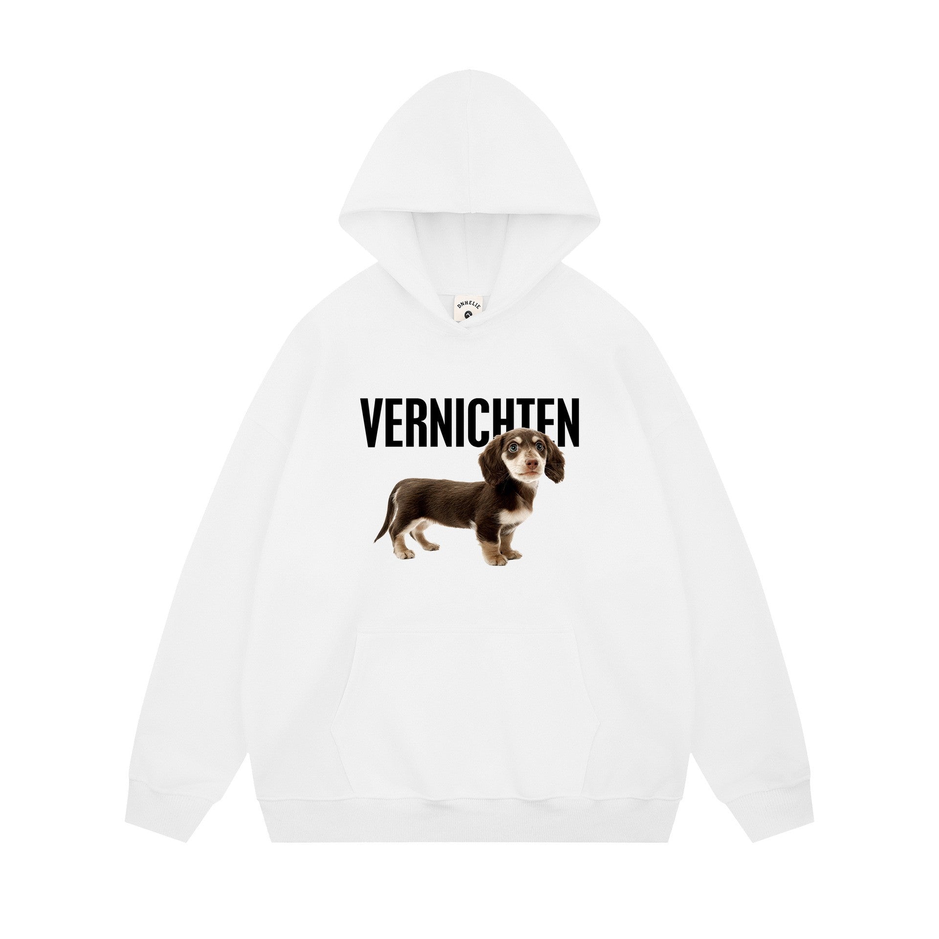Cute Dog Design Hooded Sweatshirt