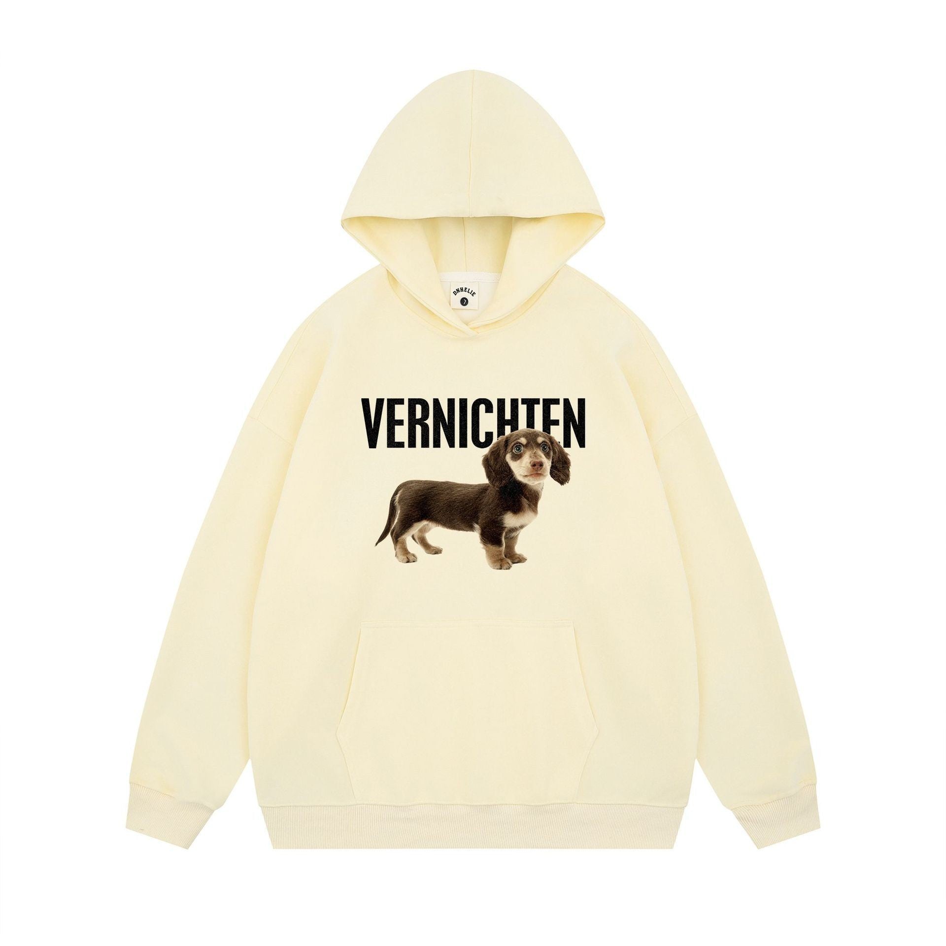 Cute Dog Design Hooded Sweatshirt