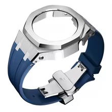Compatible with Casio screw free 4th generation GA-2100 modified stainless steel case strap 5th generation AP silicone version