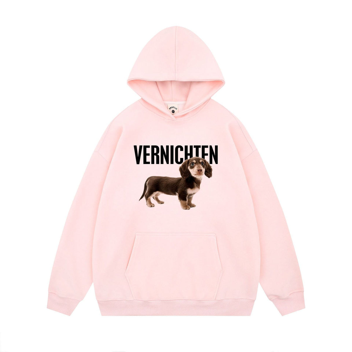Cute Dog Design Hooded Sweatshirt