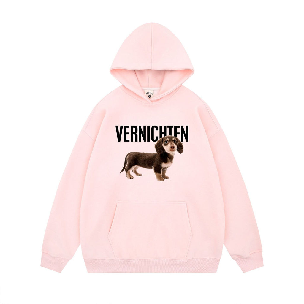 Cute Dog Design Hooded Sweatshirt